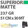Carta DigiPaper Superior Matte 237gr 51 cm x 30mt