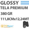 DigiPaper Tela Premium Glossy Canvas 380g 111,8 cm x 12,24mt