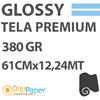 DigiPaper Tela Premium Glossy Canvas 380g 61 cm x 12,24mt
