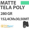 DigiPaper Tela Premium Matte Poly Canvas 280gr 152,4 cm x 30,50 mt