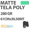 DigiPaper Tela Premium Matte Poly Canvas 280gr 61 cm x 30,50m