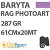 Carta Digipaper Rag PhotoArt Baryta 287gr 61 cm x 20mt 