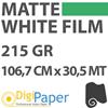 DigiPaper White Film Matte 215g 106,7cm x 30,5mt An76 Limited Edition