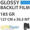 DigiPaper Backlit Film Glossy 185gr 127cm x 30,5mt An76 Limited Edition