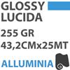 Carta DigiPaper Alluminia Glossy Photo Paper 255gr 43,2 cm x25mt