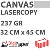 DigiPaper Carta LaserCopy TextileCanvas 32 x 45 cm 237gr 250Fg/sh UW F/R