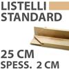 Listello in legno per Telai Standard 25cm spess. 2cm