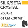 Carta DigiPaper Crystal Premium Photo paper Silk Finishing 260g 61 cm x 30mt