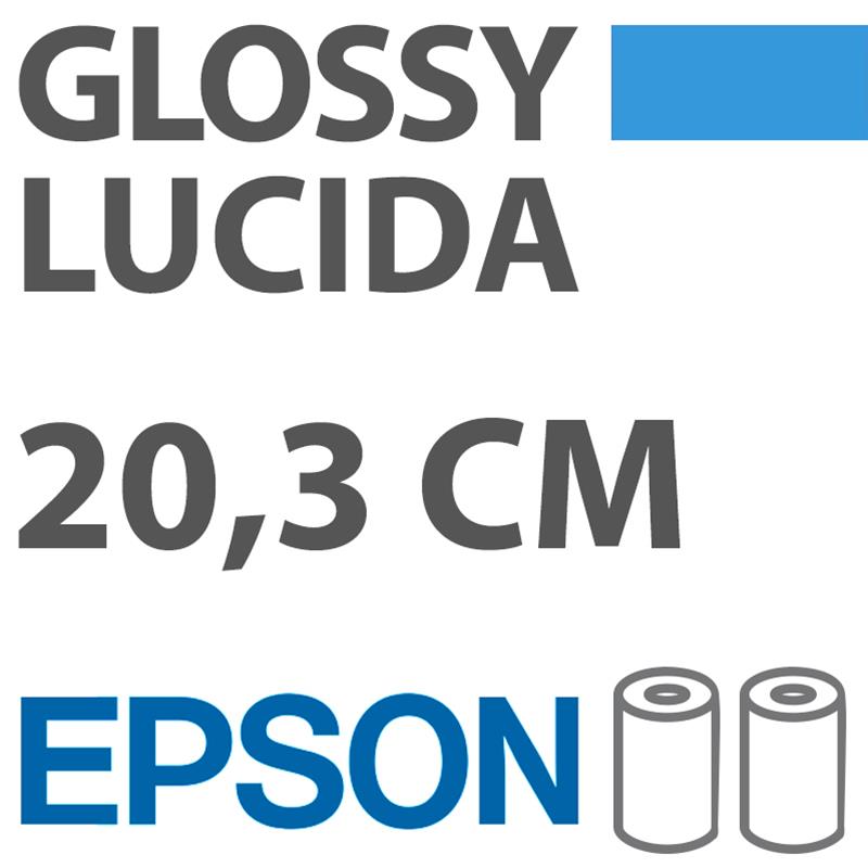 Carta Fotografica Epson Glossy 20,3cm x 65mt conf. da 2 rotoli
