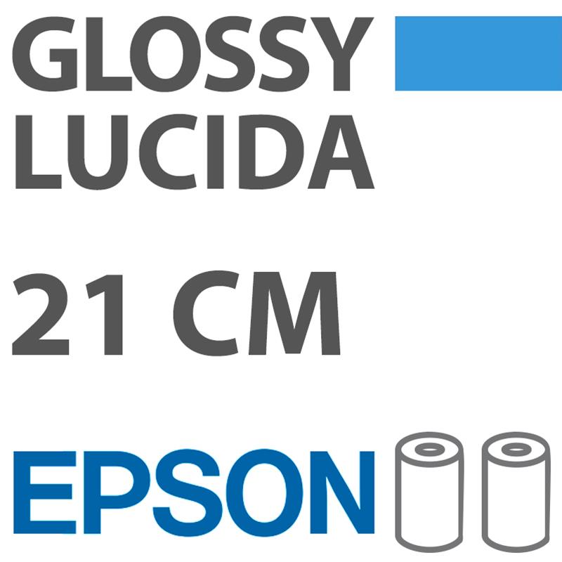 Carta Fotografica Epson Glossy 21 cm x 65 mt - A4 x 65 mt conf. da 2 rotoli