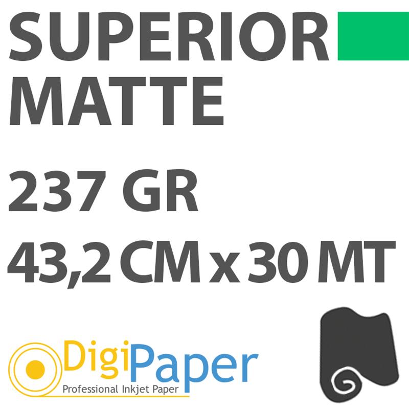Carta DigiPaper Superior Matte 237gr 43,2 cm x 30mt