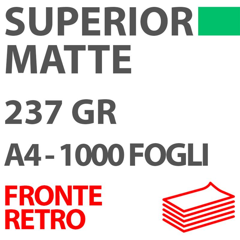 Carta DigiPaper Superior Matte 237gr Fronte/Retro A4 1000Fg