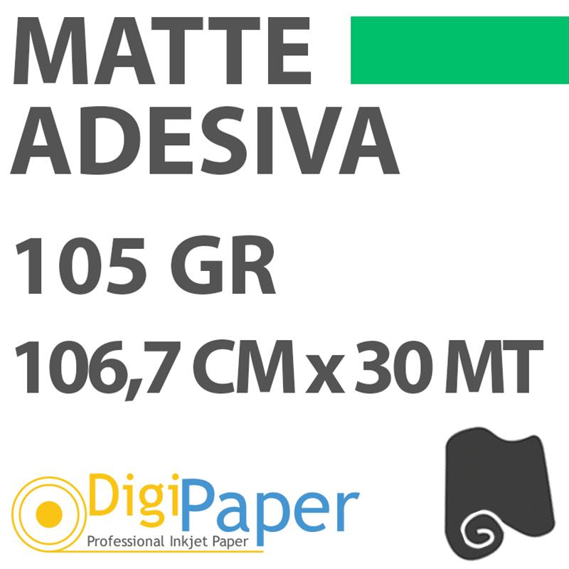 Carta DigiPaper Superior Matte Adesiva 105gr 106,7 cm x 30mt