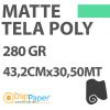 DigiPaper Tela Premium Matte Poly Canvas 280gr 43,2 cm x 30,50m