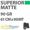 Carta DigiPaper Superior Matte 90gr 61 cm x 90mt