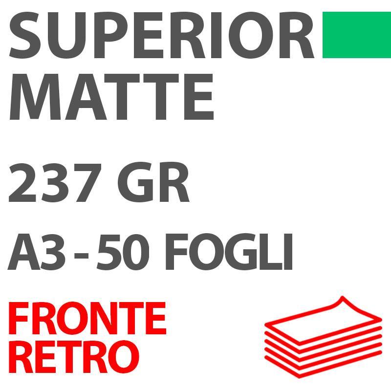 Carta DigiPaper Superior Matte 237gr Fronte/Retro A3 50Fg