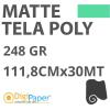 DigiPaper Tela Premium Matte Poly Canvas 248gr 111,8 cm x 30m 
