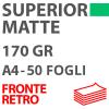 Carta DigiPaper Superior Matte Fronte/Retro 170gr A4 50Fg
