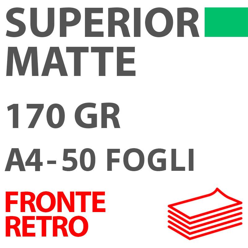 Carta DigiPaper Superior Matte Fronte/Retro 170gr A4 50Fg