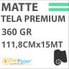 DigiPaper Tela Premium Matte Canvas 360g 111,8cm x 15 mt
