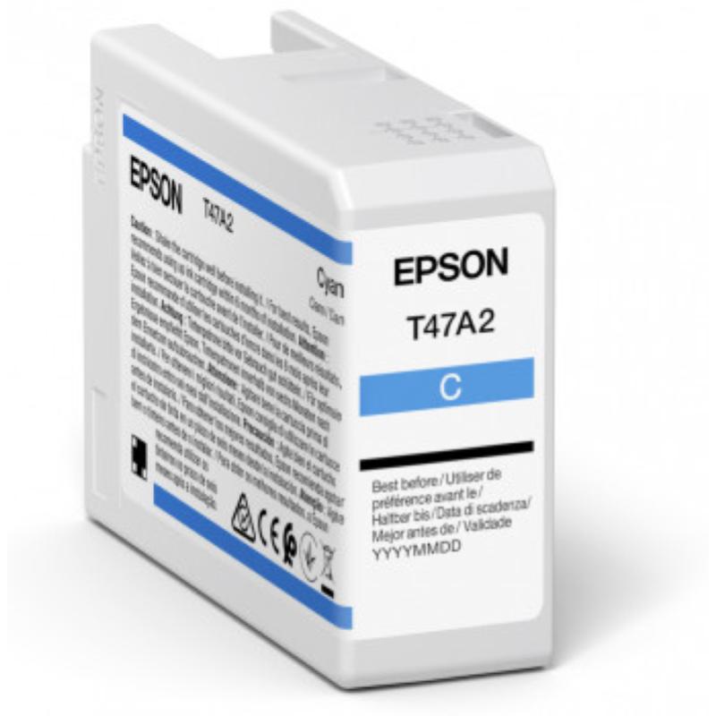 Cartuccia Epson CYAN T47A2 ULTRACHROME PRO 10 INK 50ML per Epson SureColor SC-P900