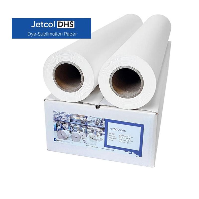 Carta Sublimatica JetCol DHS 120 gr. 61 cm x 32 m conf. da 2 rotoli