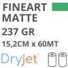 DigiPaper DryJet FineArt Matte 237g 15,2cm x 60mt conf. da 2 rotoli