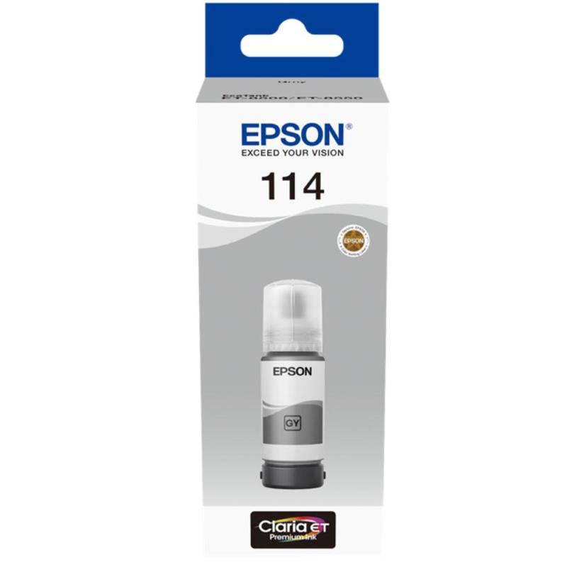 Cartuccia d'inchiostro 114 Grey 70 ml per Epson ET-8550/8500 Ecotank