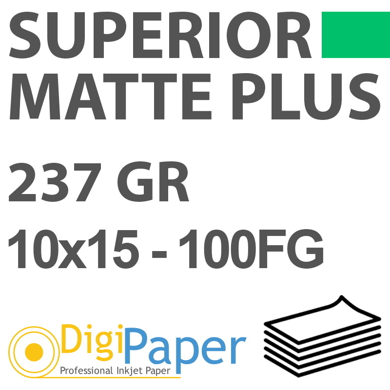 DigiPaper Superior Matte PLUS 237gr 10x15cm 100Fg