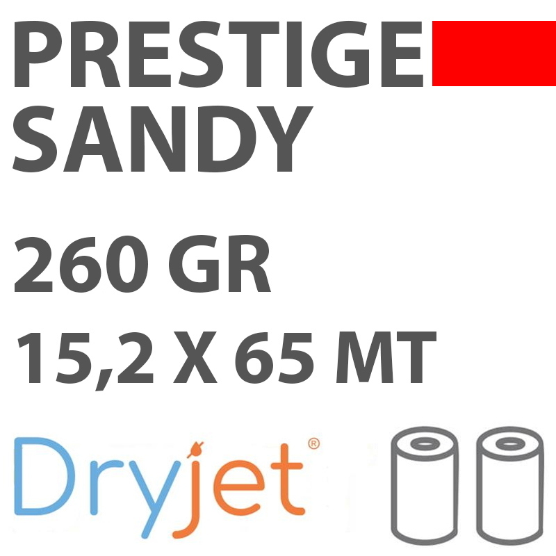 DigiPaper DryJet Prestige SANDY 260g 15,2cm x 65mt 2 rolls box